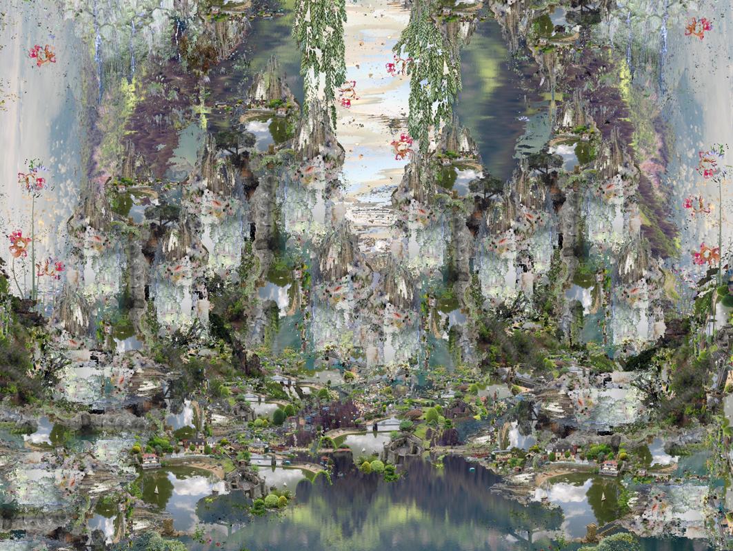 Grabado británico contemporáneo de Jane Ward - Overland 3
