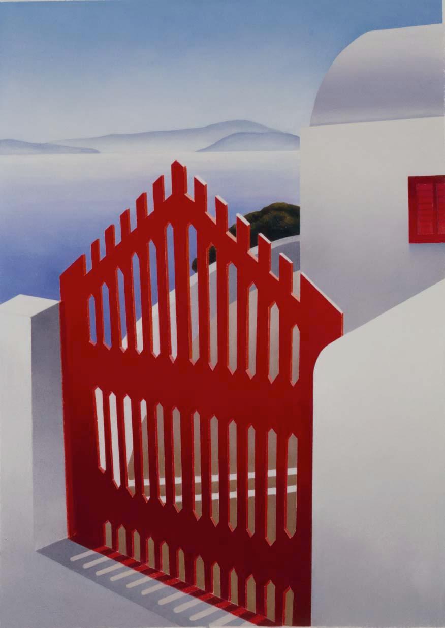 Art contemporain américain par Elena Borstein - The Red Gate (La porte rouge)