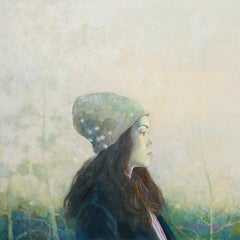 Japanese Contemporary Art by Miyuki Takanashi - A Girl With a Knitted Cap