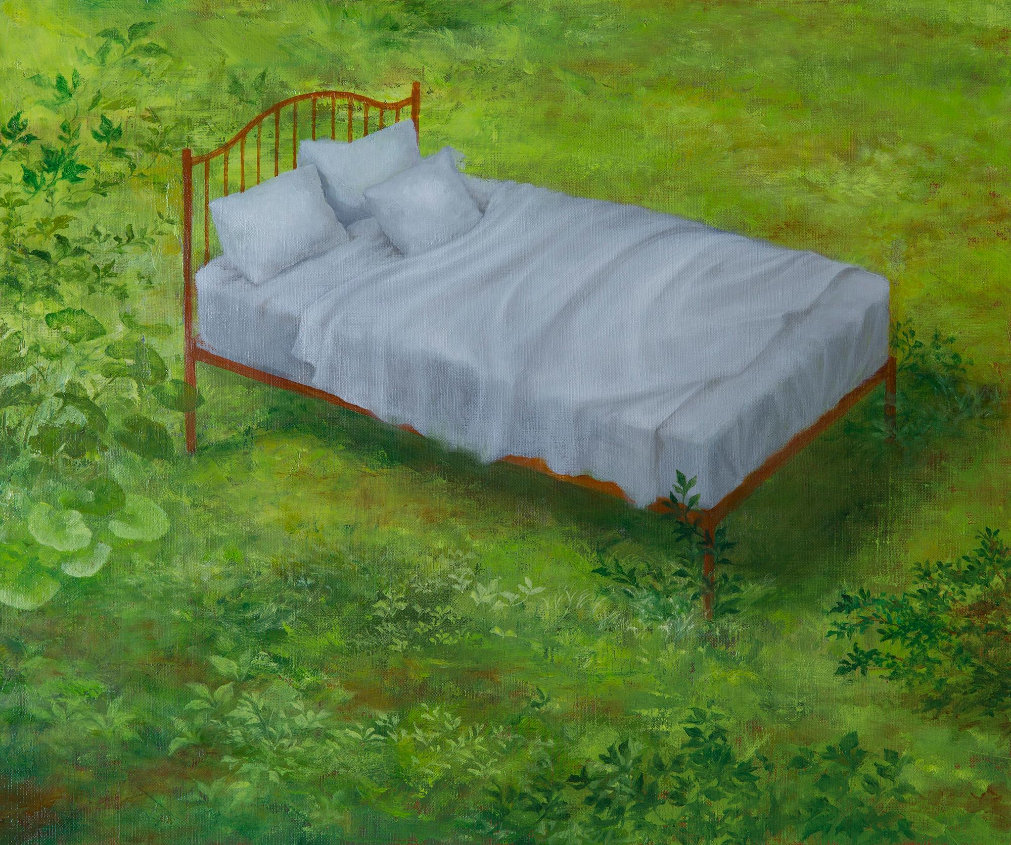 Hiromi Sengoku Figurative Painting - Japanese Contemporary Art - Wake Up, But Never Awake From The Dream