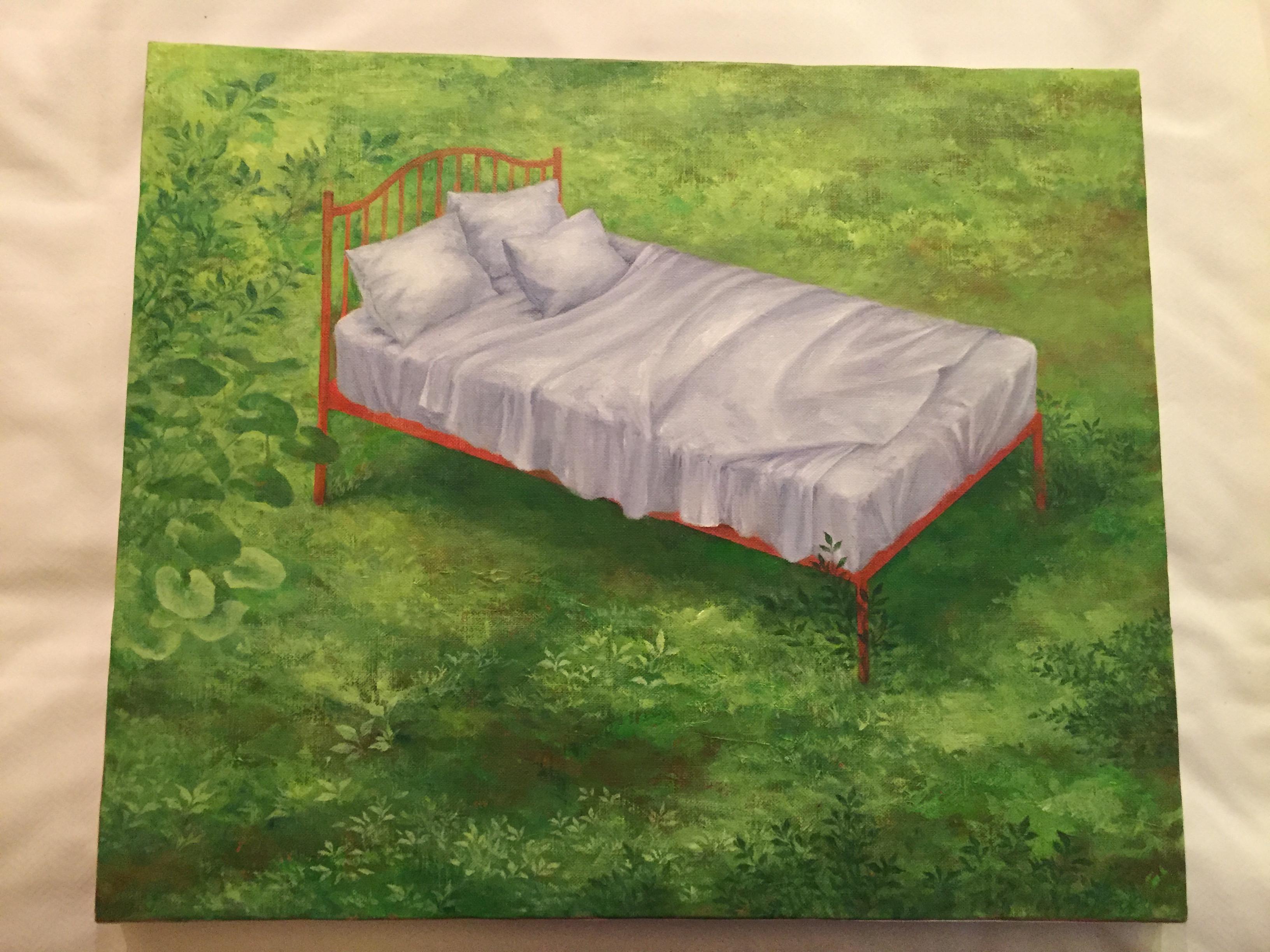 Arte contemporáneo japonés - Despierta, pero nunca despiertes del sueño - Painting de Hiromi Sengoku