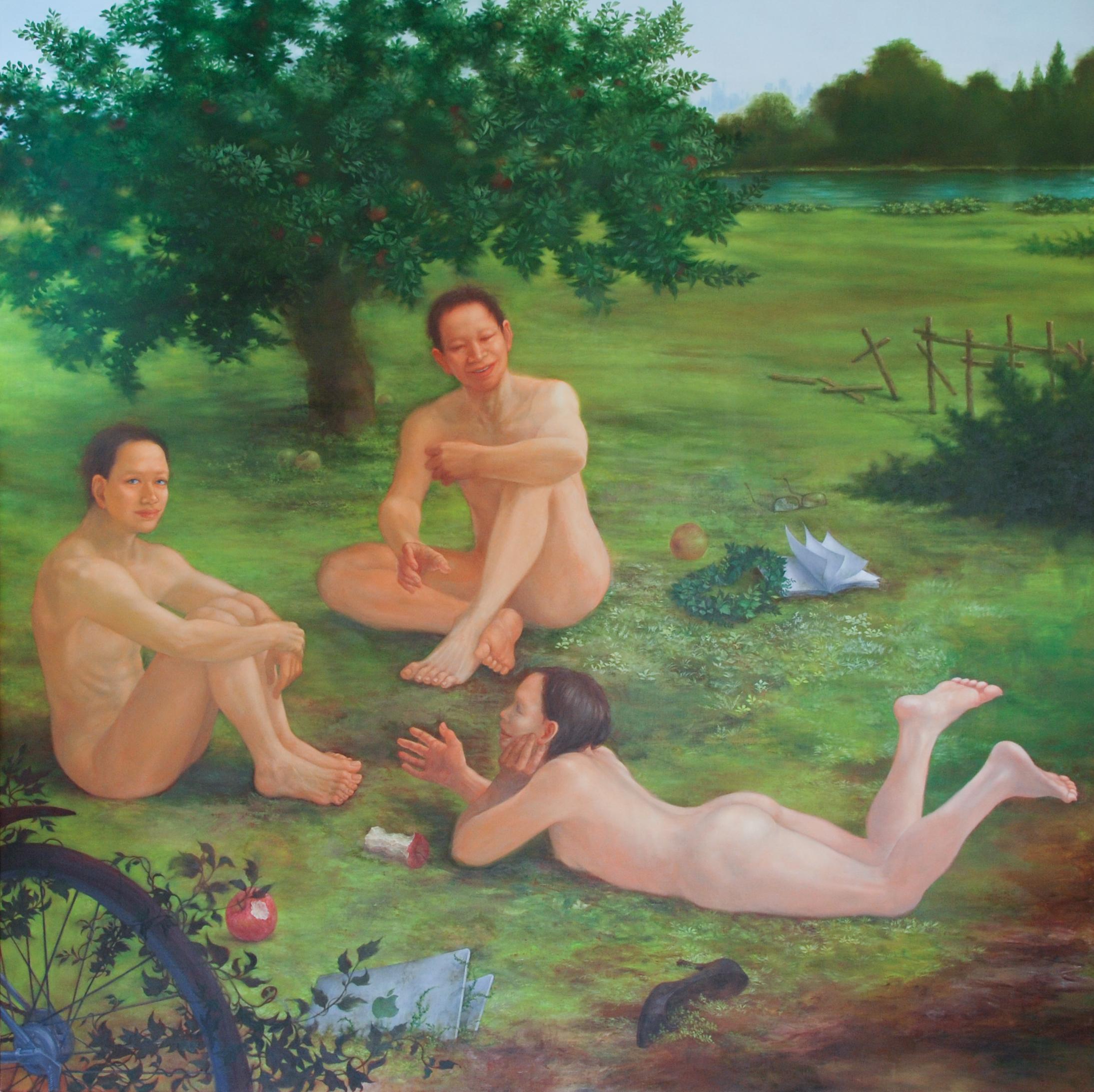 Figurative Painting di Hiromi Sengoku - Arte giapponese - Parliamo di una Repubblica nata alla fine del mondo