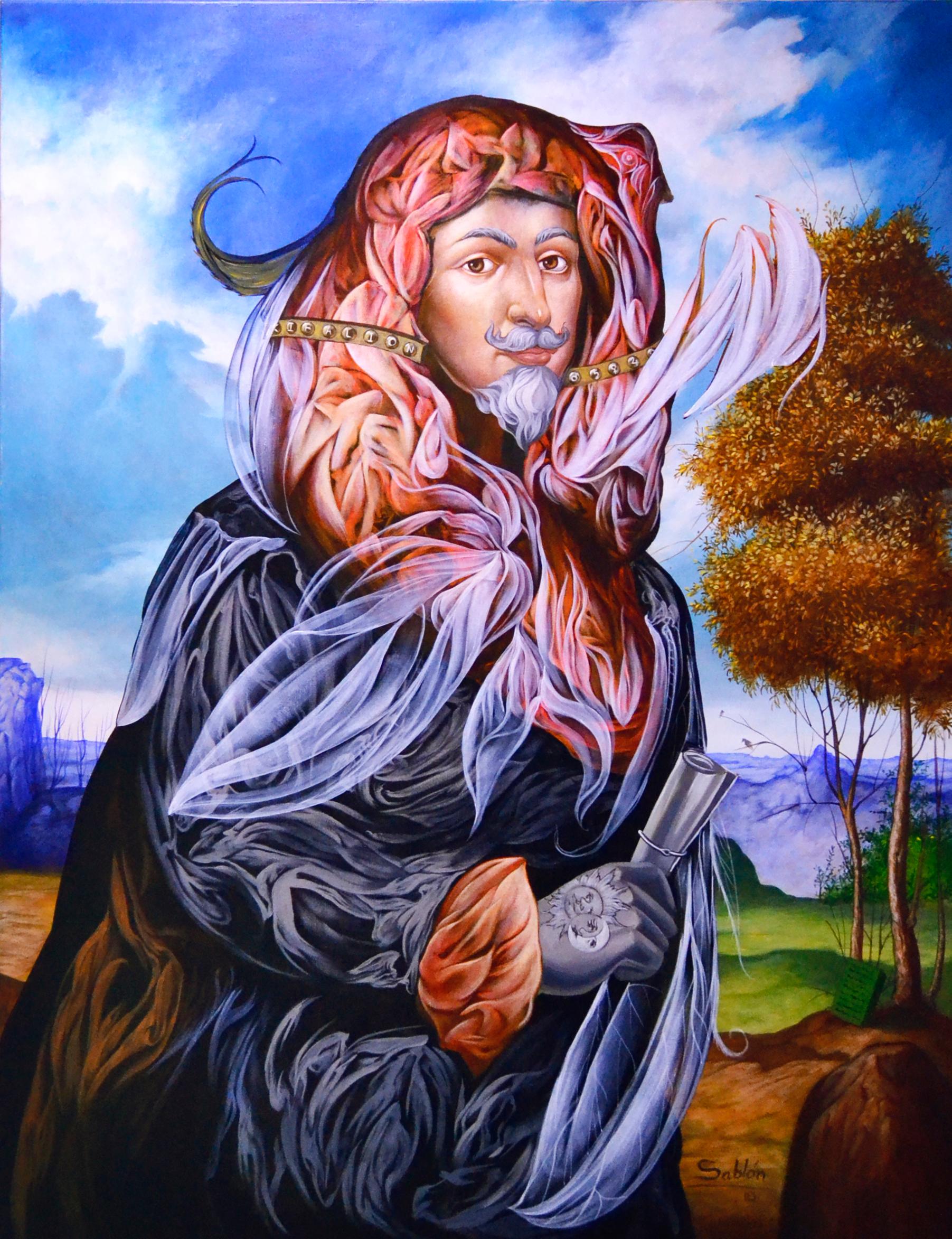 Figurative Painting di Carlos Antonio Sablon Perez - Arte contemporanea cubana di Carlos Sablon Perez - Trois Fois Grand