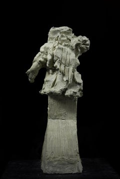 Russische zeitgenössische russische Skulptur von Alexander Sviyazov - Ein Junge mit Schwanz, Winter