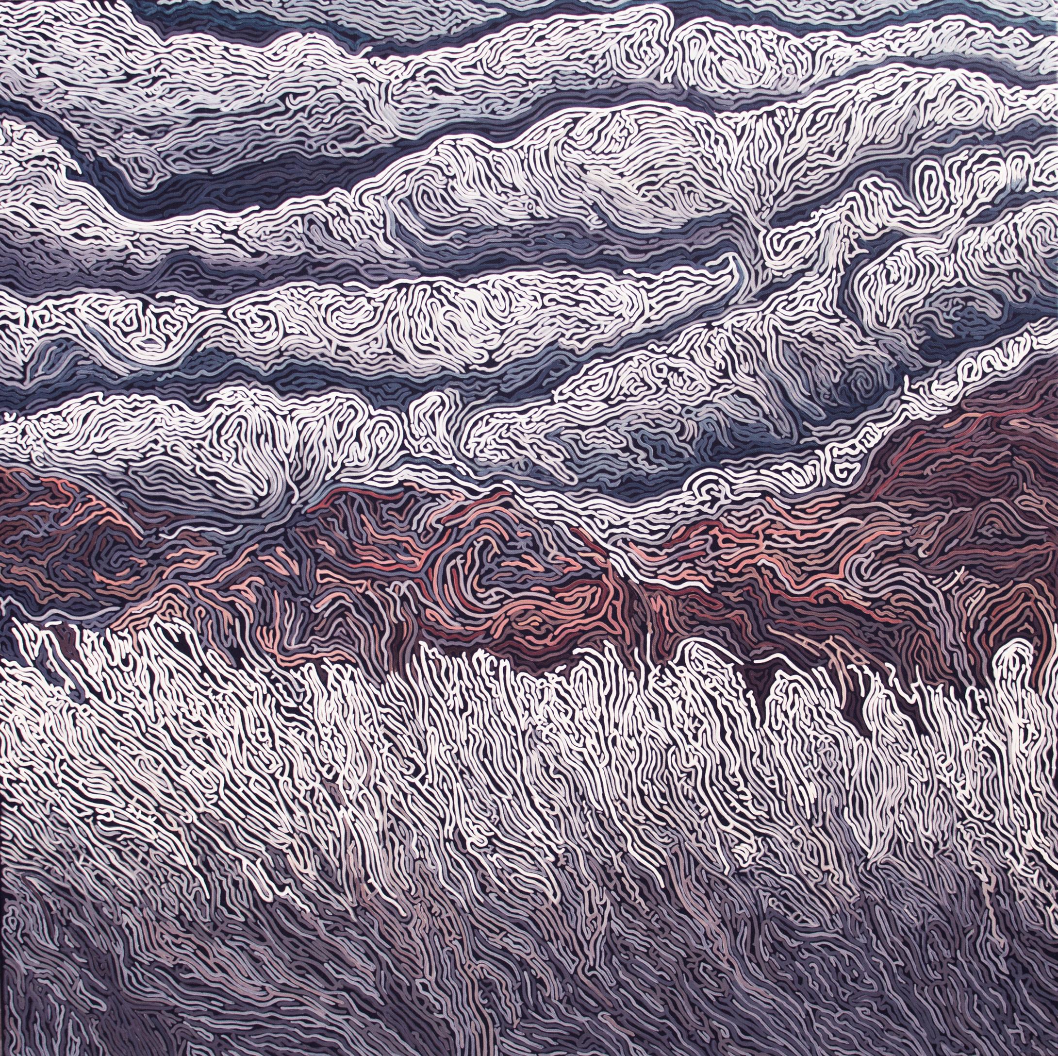  WINTER LINES - Painting by Diana Torje