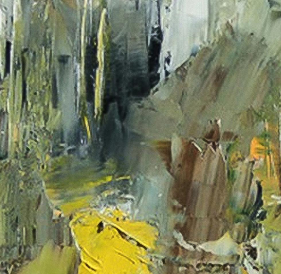 Arte contemporanea astratta francese di Josette Dubost - Sur les Marches in vendita 2