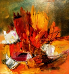 French Abstract Contemporary Art by Josette Dubost - Colère