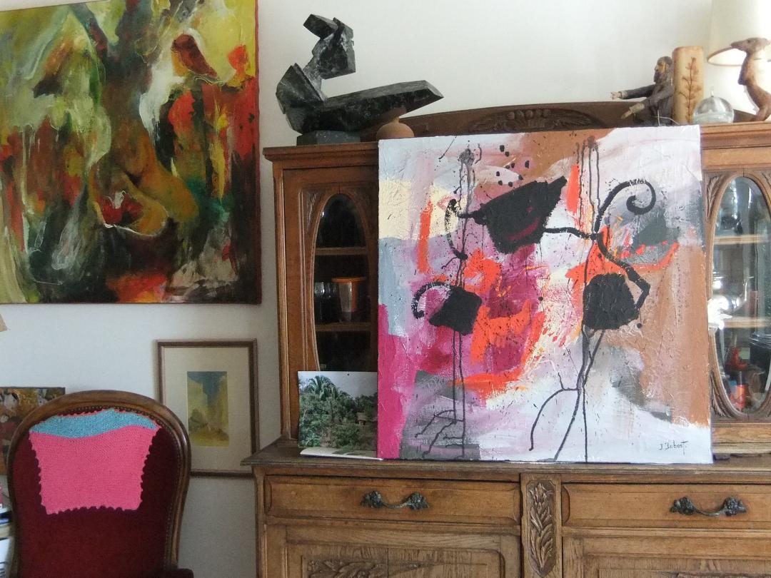 French Abstract Contemporary Art by Josette Dubost - Jour d'Ivresse For Sale 6