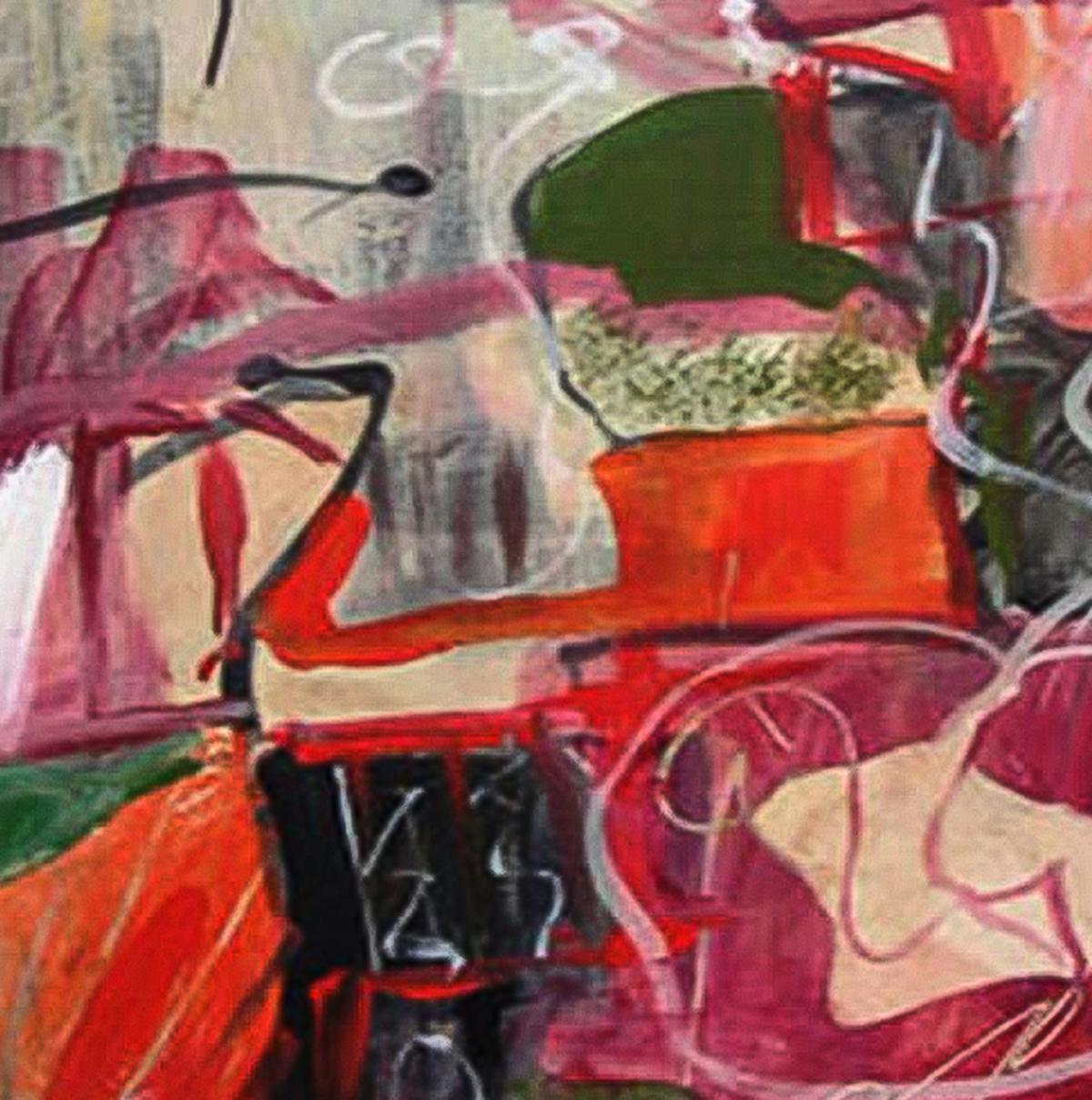Arte contemporanea astratta francese di Josette Dubost - Geometria in vendita 1
