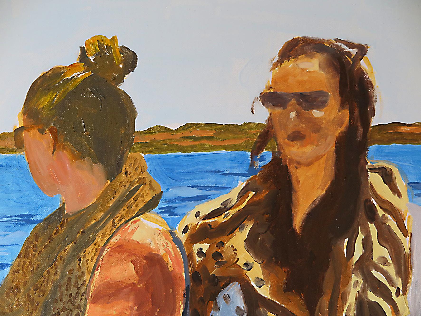 Arte contemporáneo francés de Karine Bartoli - Bateau pour Formentera en venta 3