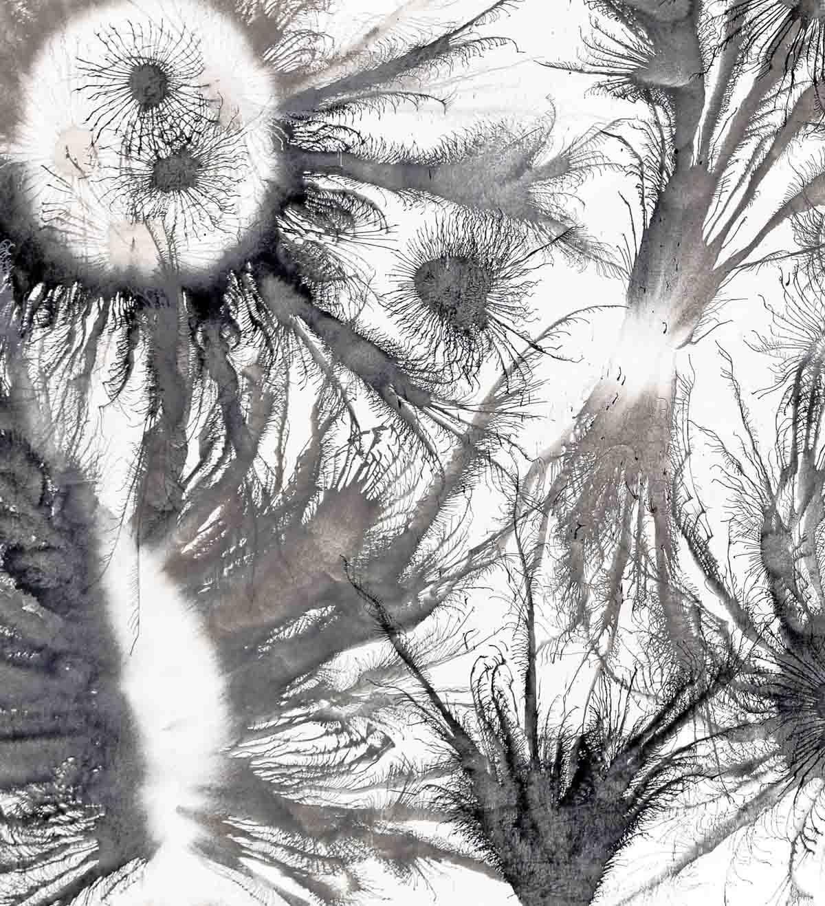 Arte contemporanea indiana di Sumit Mehndiratta - Serie Exploflora n. 30 in vendita 1