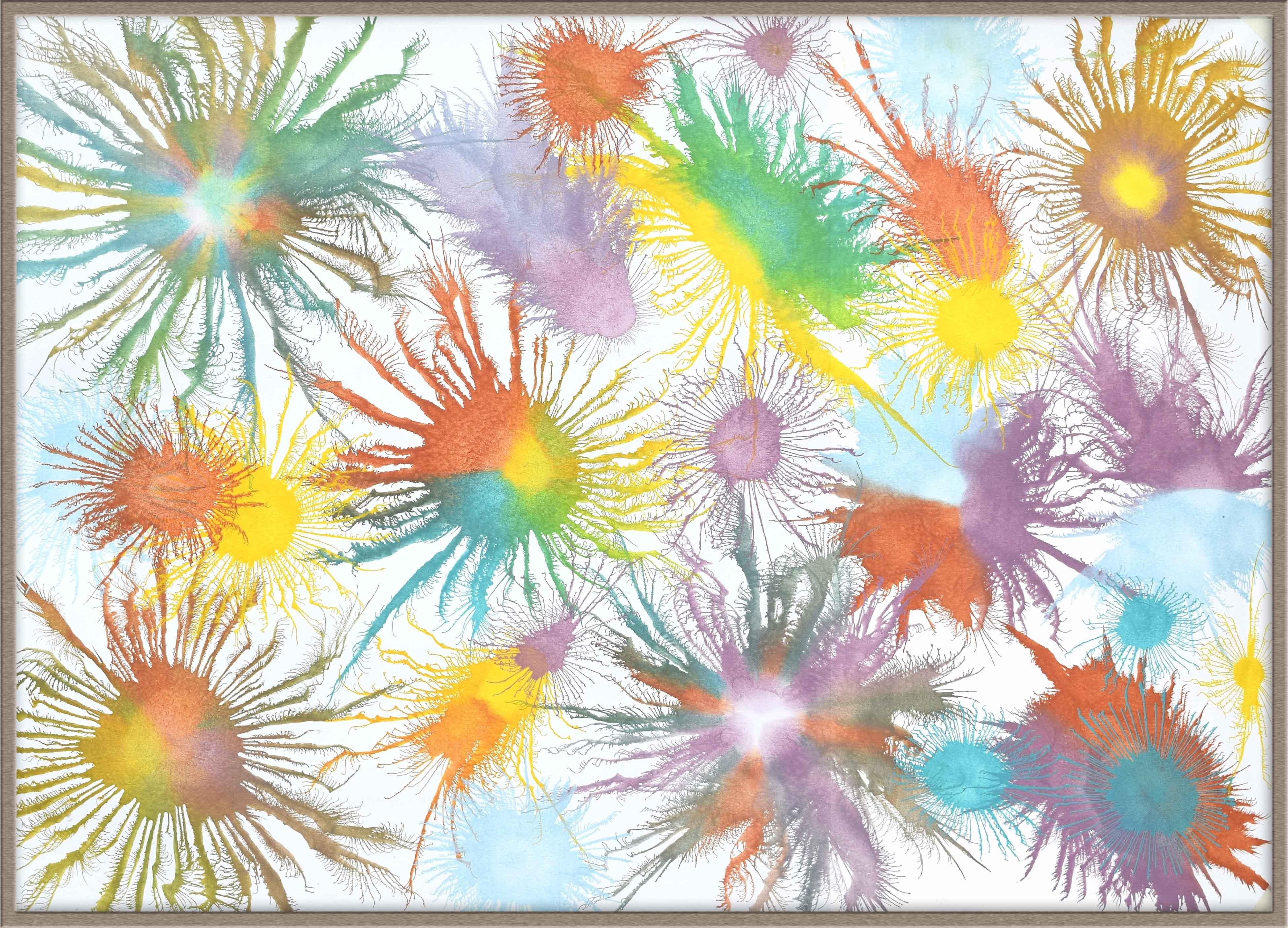 Arte contemporanea indiana di Sumit Mehndiratta - Serie Exploflora n. 72 in vendita 1