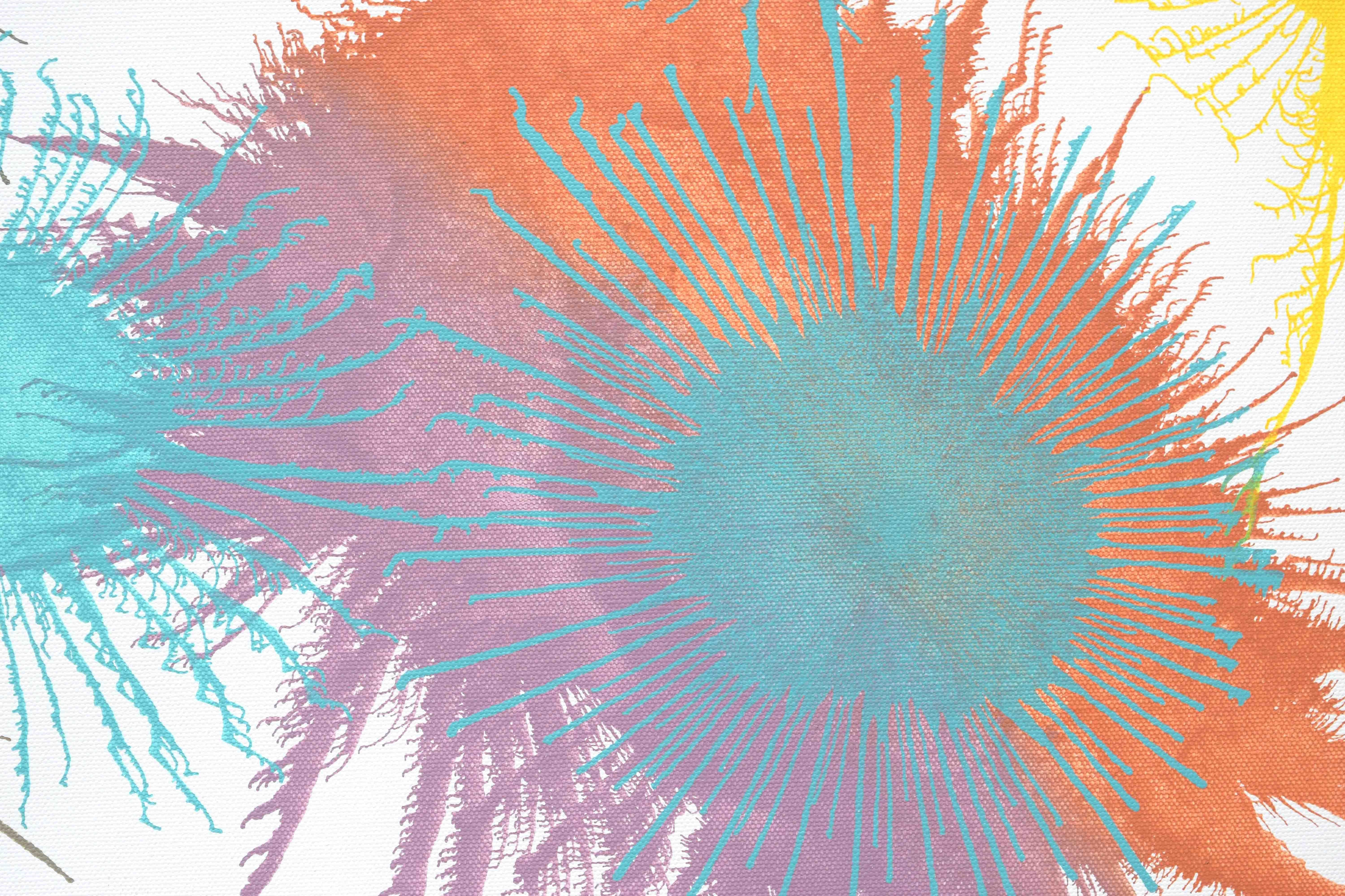 Arte contemporanea indiana di Sumit Mehndiratta - Serie Exploflora n. 72 in vendita 5