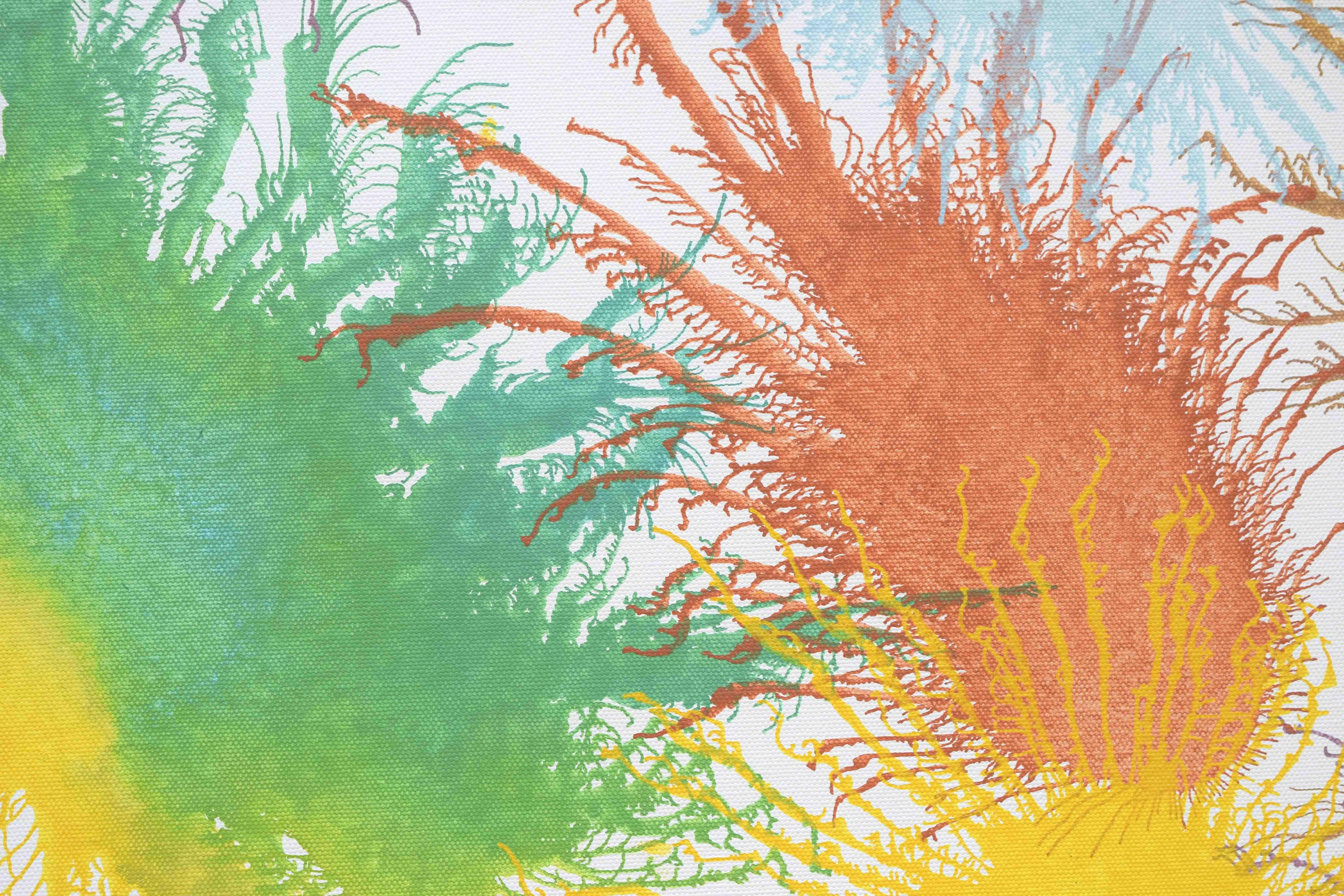 Arte contemporanea indiana di Sumit Mehndiratta - Serie Exploflora n. 72 in vendita 7
