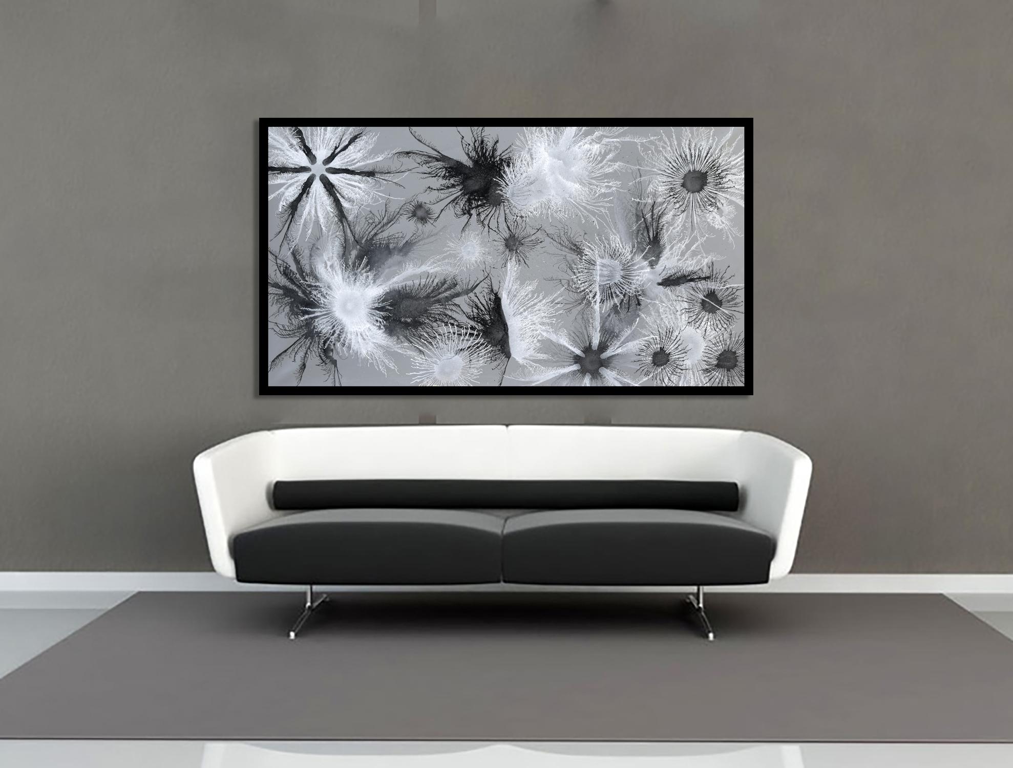 Arte contemporanea indiana di Sumit Mehndiratta - Serie Exploflora n. 65 in vendita 1