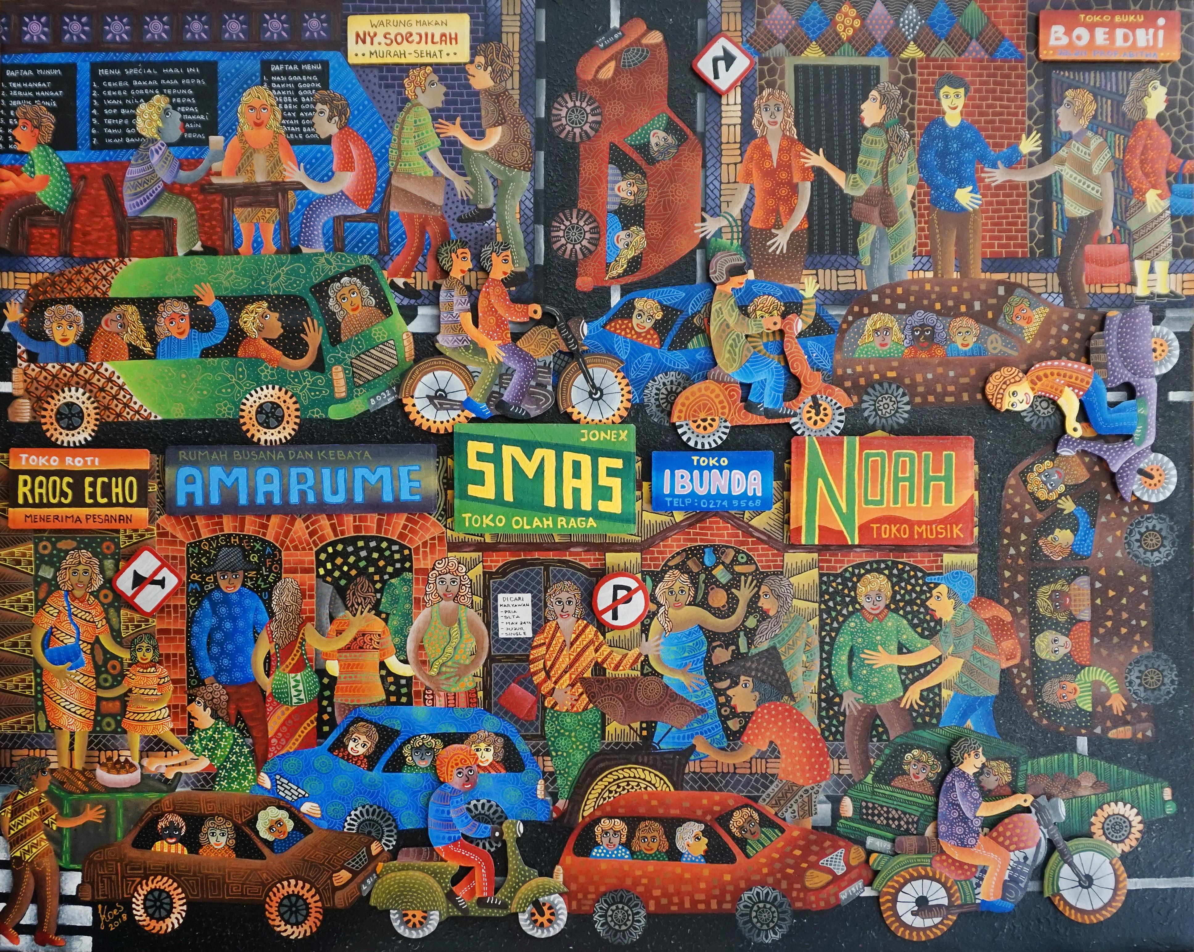 Arte contemporáneo indonesio de Kusbudiyanto - El Cambio en venta 4