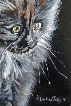 French Contemporary Animal Painting by Christine Pultz - Pin & Pan No.4