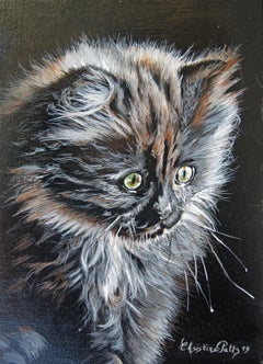 French Contemporary Animal Painting by Christine Pultz - Pin & Pan No.4