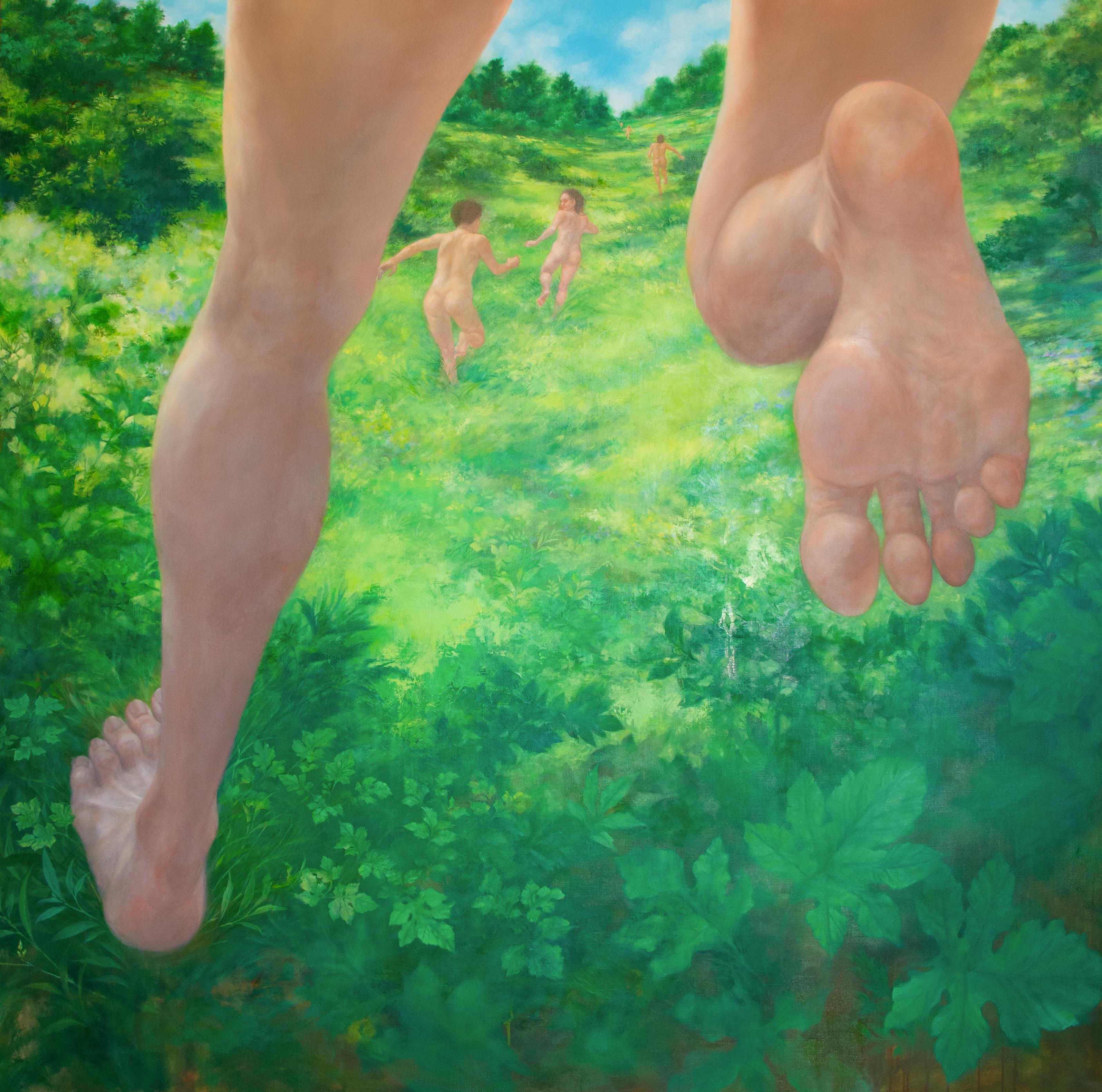 Hiromi Sengoku Figurative Painting - Tomorrow We're Going To Run For Further, And The Say After, We'll Leave...