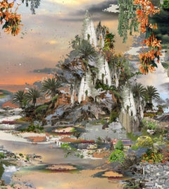 Grabado contemporáneo británico de Jane Ward - Portal nº 9