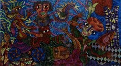 Indonesische zeitgenössische indonesische Kunst von Kusbudiyanto – Padang Rembulan