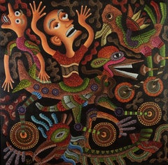 Indonesische zeitgenössische indonesische Kunst von Kusbudiyanto – „Traum zum Fliegen“