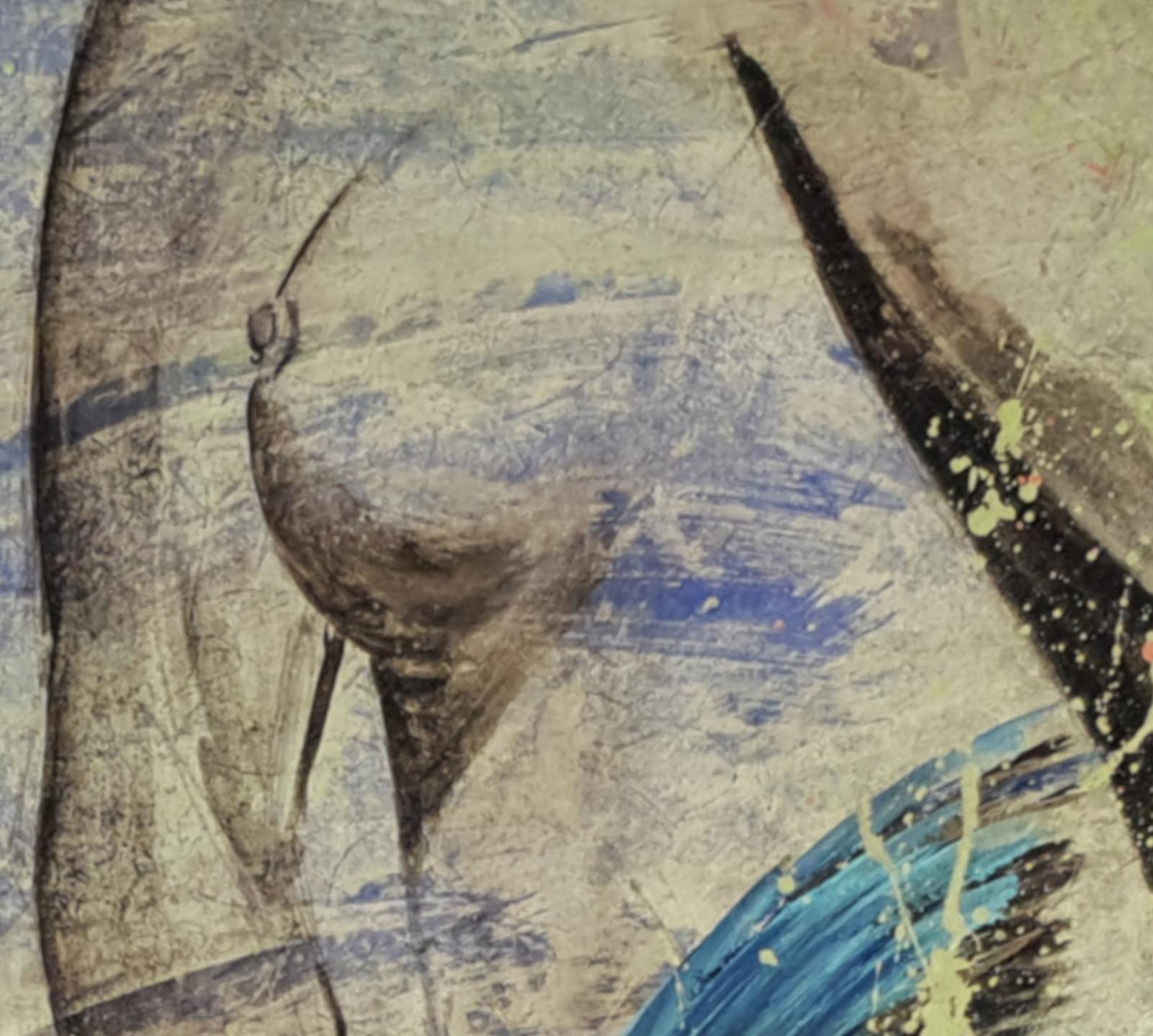 Belgique Art contemporain de Corine Lescop - L'Envol de la Vertu en vente 1