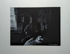 Armenian Contemporary Art by Kamsar Ohanyan - Listening to the Radio