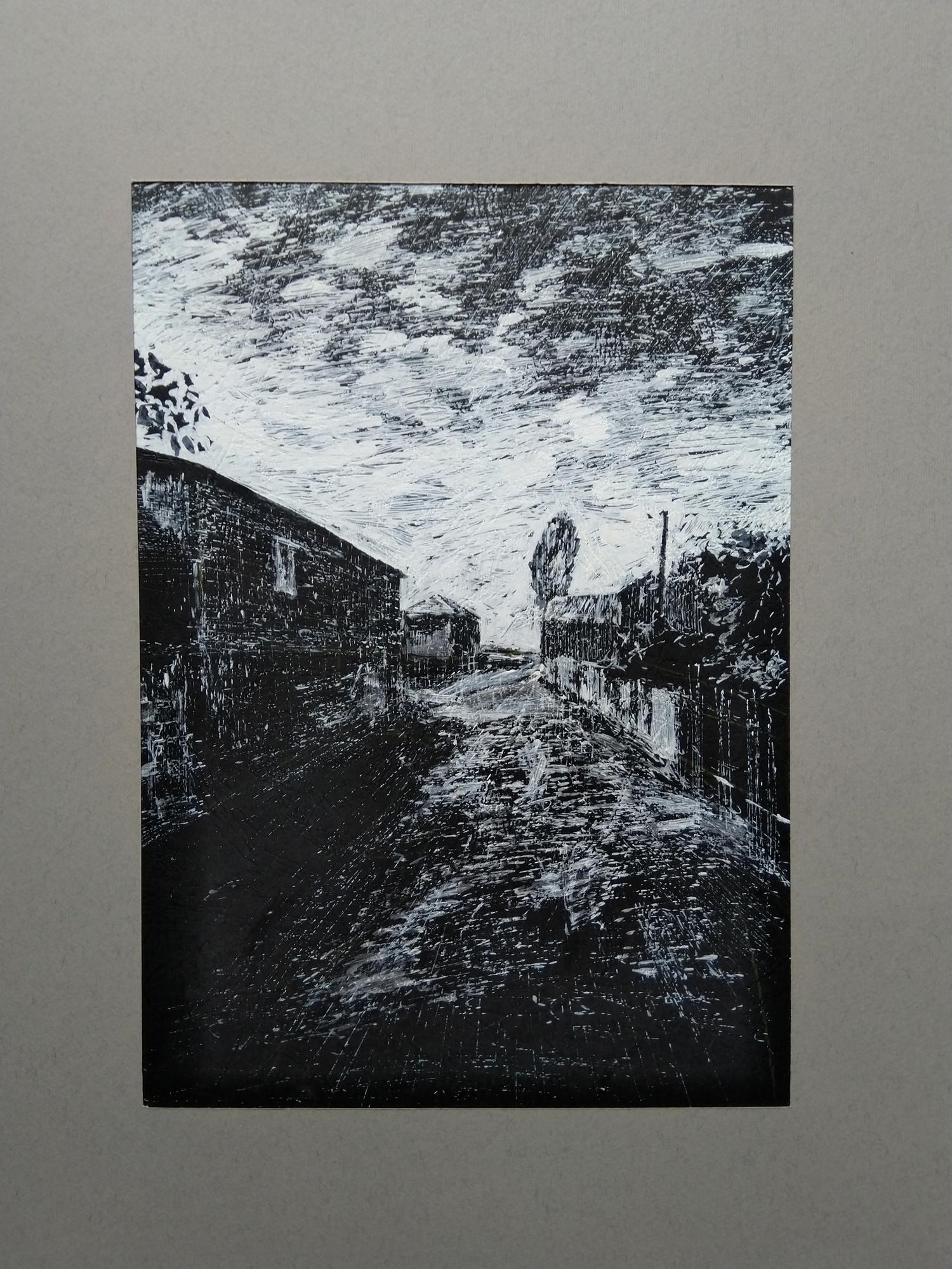 Armenische zeitgenössische Kunst aus Armenien von Kamsar Ohanyan - Dorf im Angebot 1