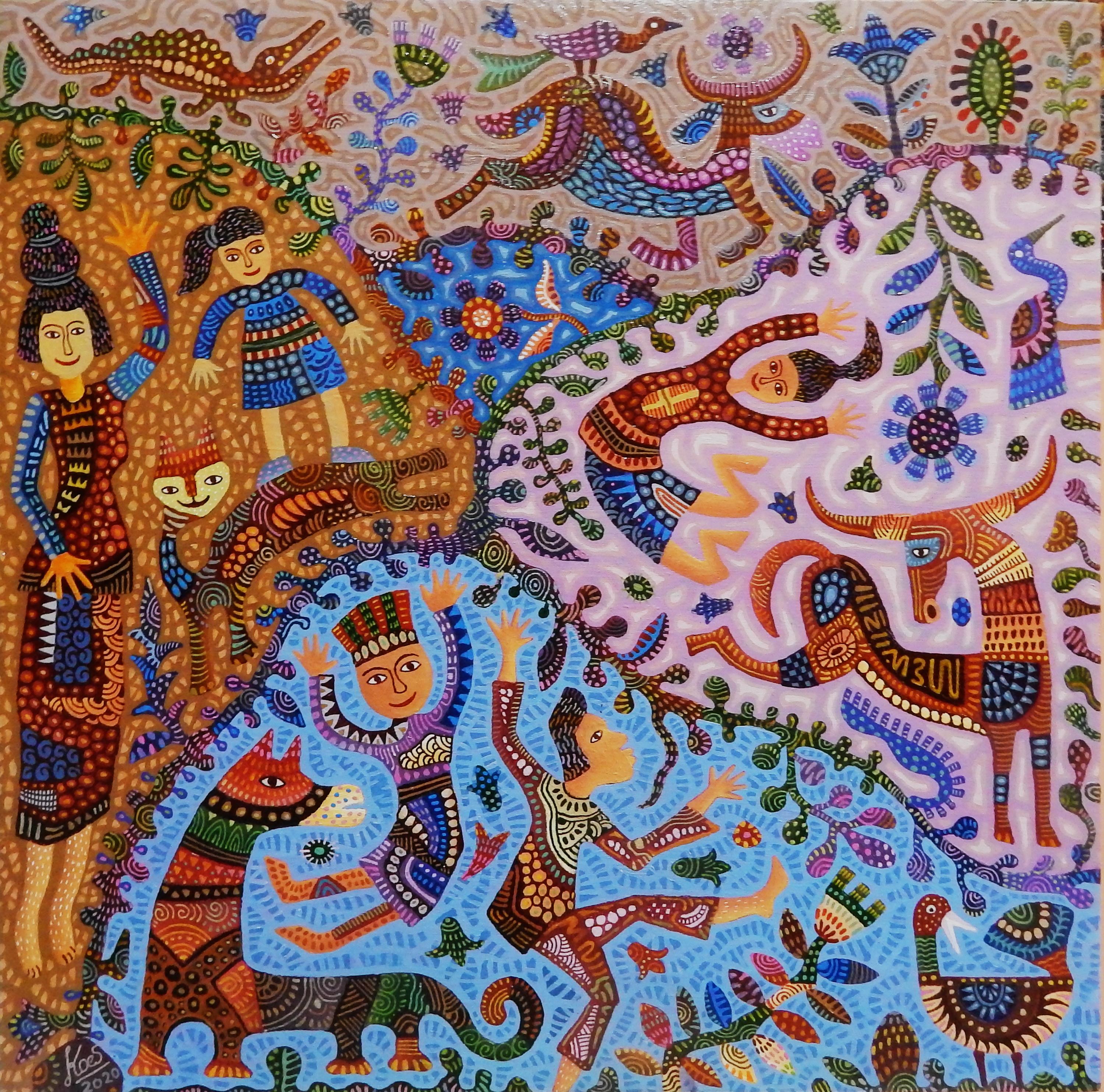 indonesian artist painting