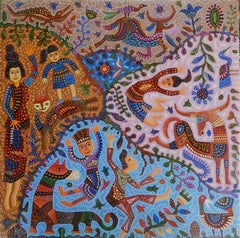 Arte contemporáneo indonesio de Kusbudiyanto - La buena vida