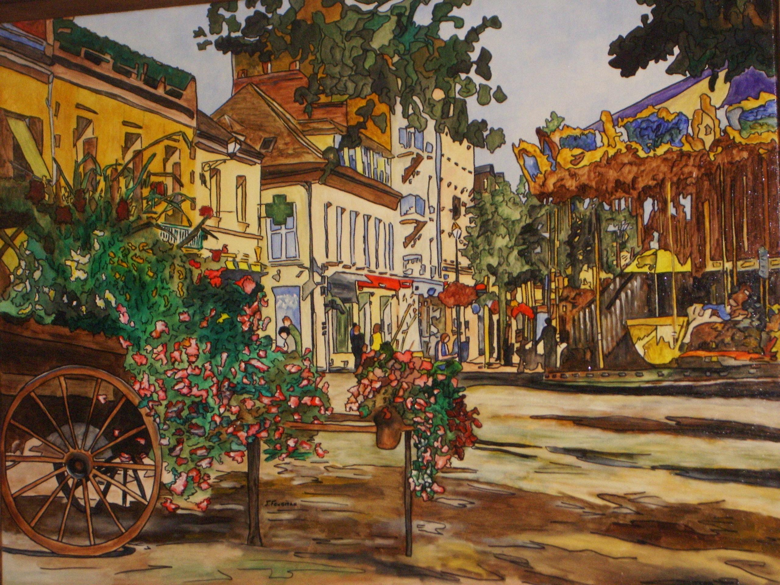 French Contemporary Art by Joël Fougman - Place Fleurie