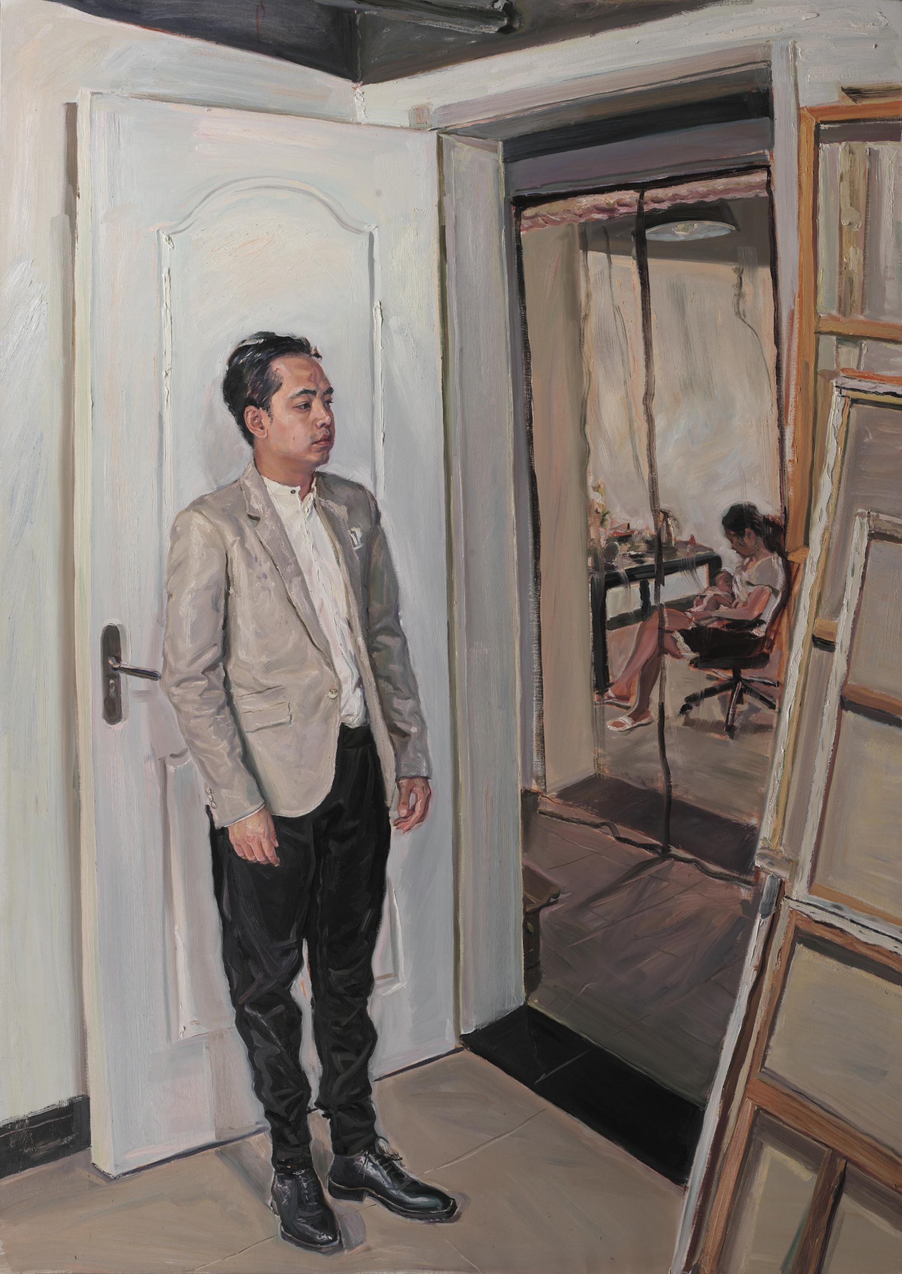 Chinese Contemporary Art by Su Yu - Father's Little Painter