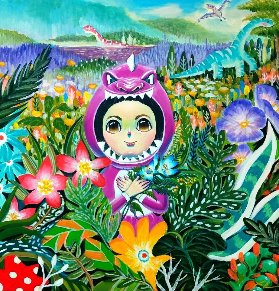 Art coréen - Fantaisie Jejuisland, histoire d'une jeune fille d'île, jardin de guérison Chun-Ja