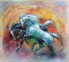 Arte contemporanea francese di Pascal Dabere - Les Destriers
