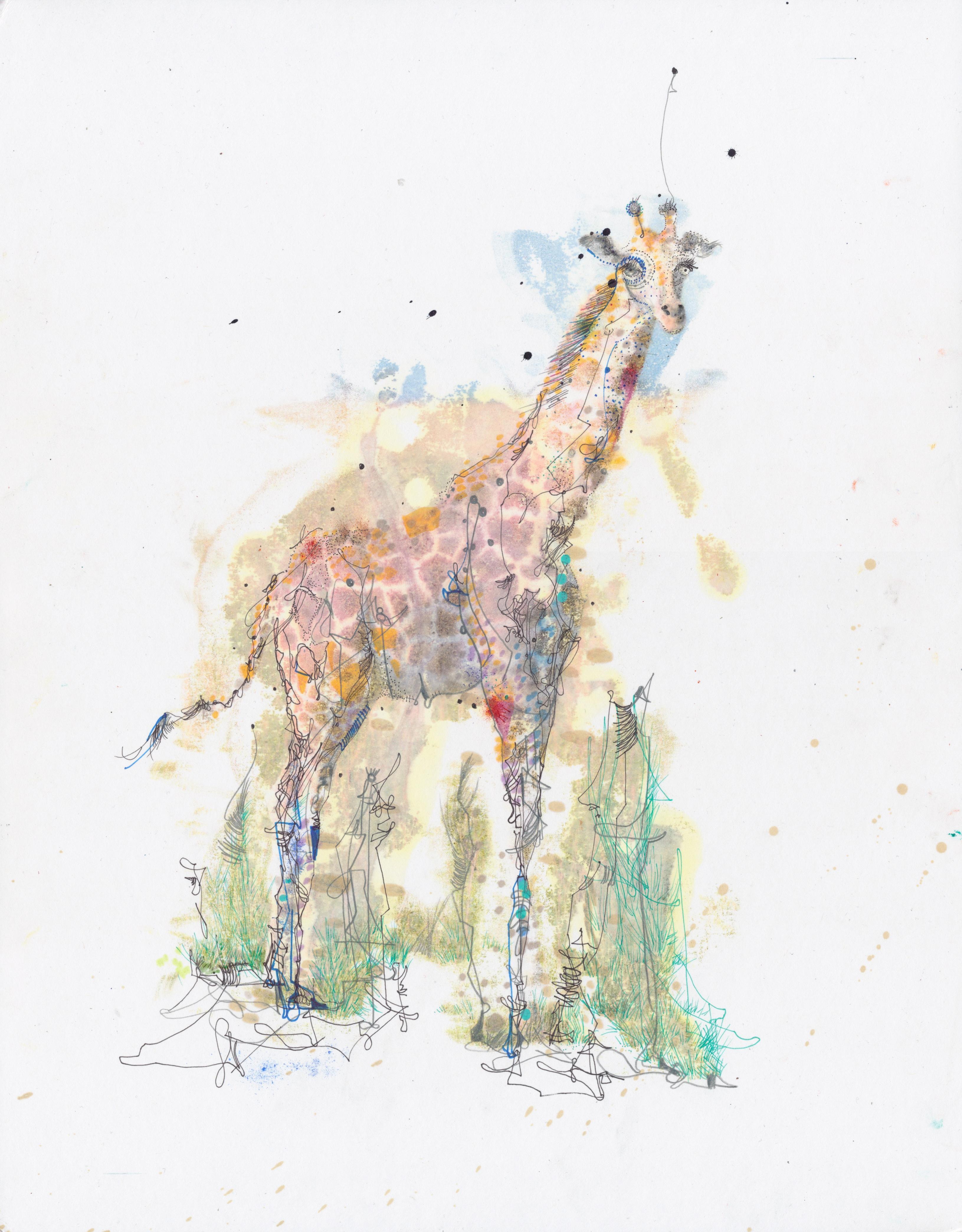 Michael Alan Abstract Drawing - Giraffe
