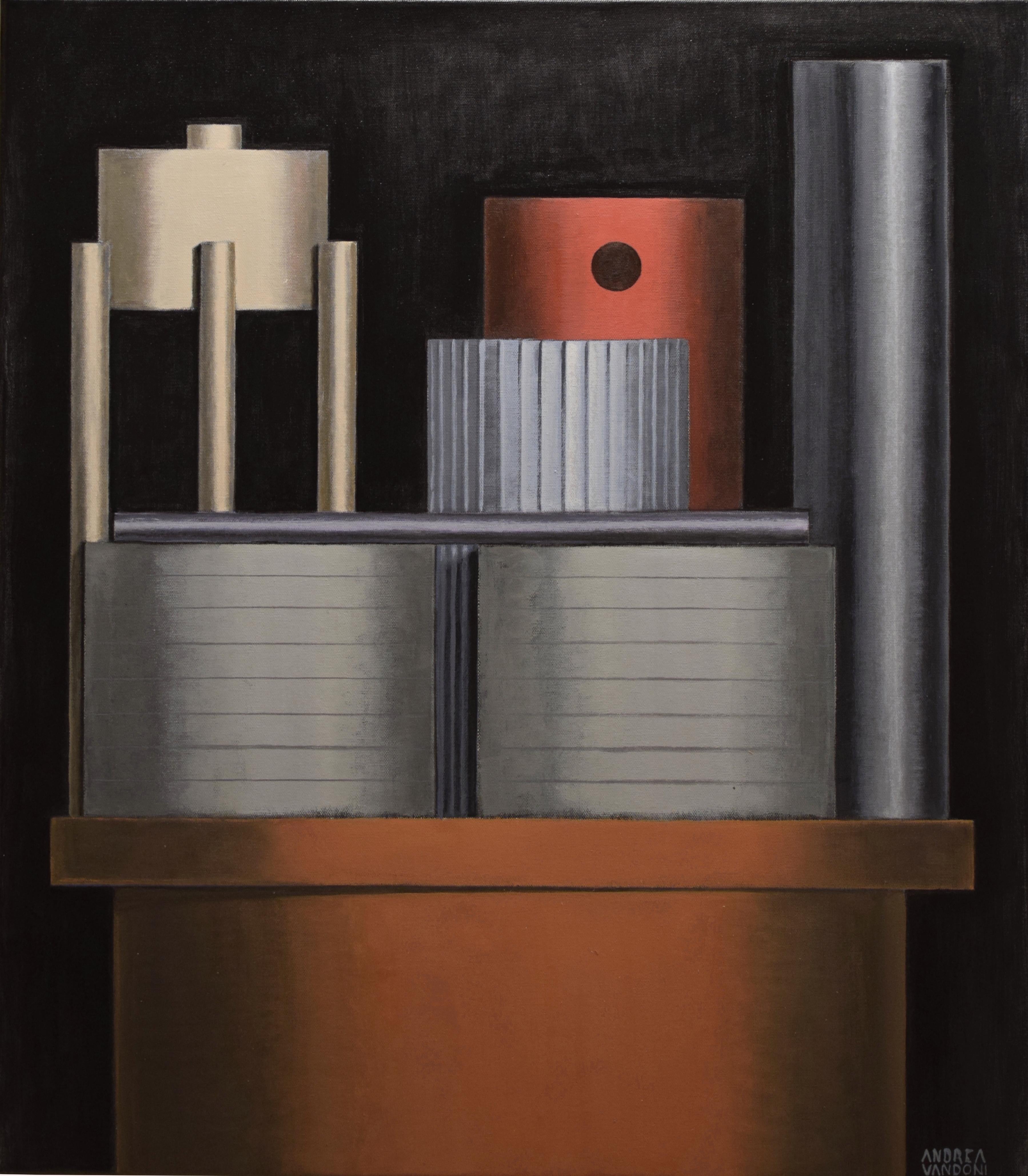 Italian Contemporary Art by Andrea Vandoni - Rectangles or Cylinders