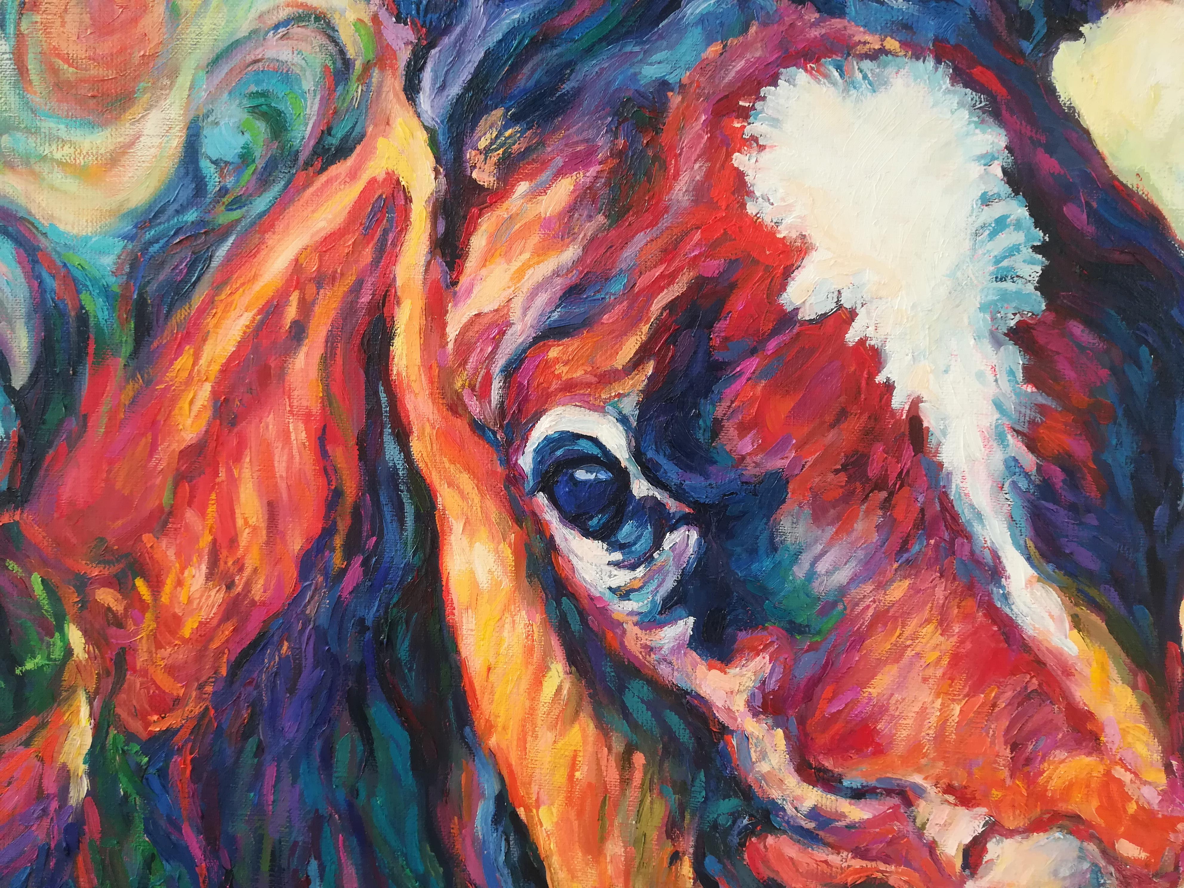 French Contemporary Art by Diana Torje - The Foal For Sale 2