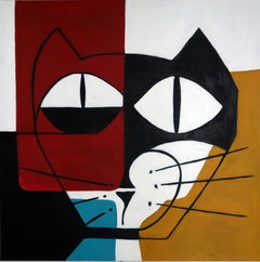 French Contemporary Art by Richard Boigeol - Tête de Chat