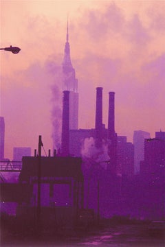 Photo américaine contemporaine de M.Y. - Vue de Manhattan depuis Long Island City 