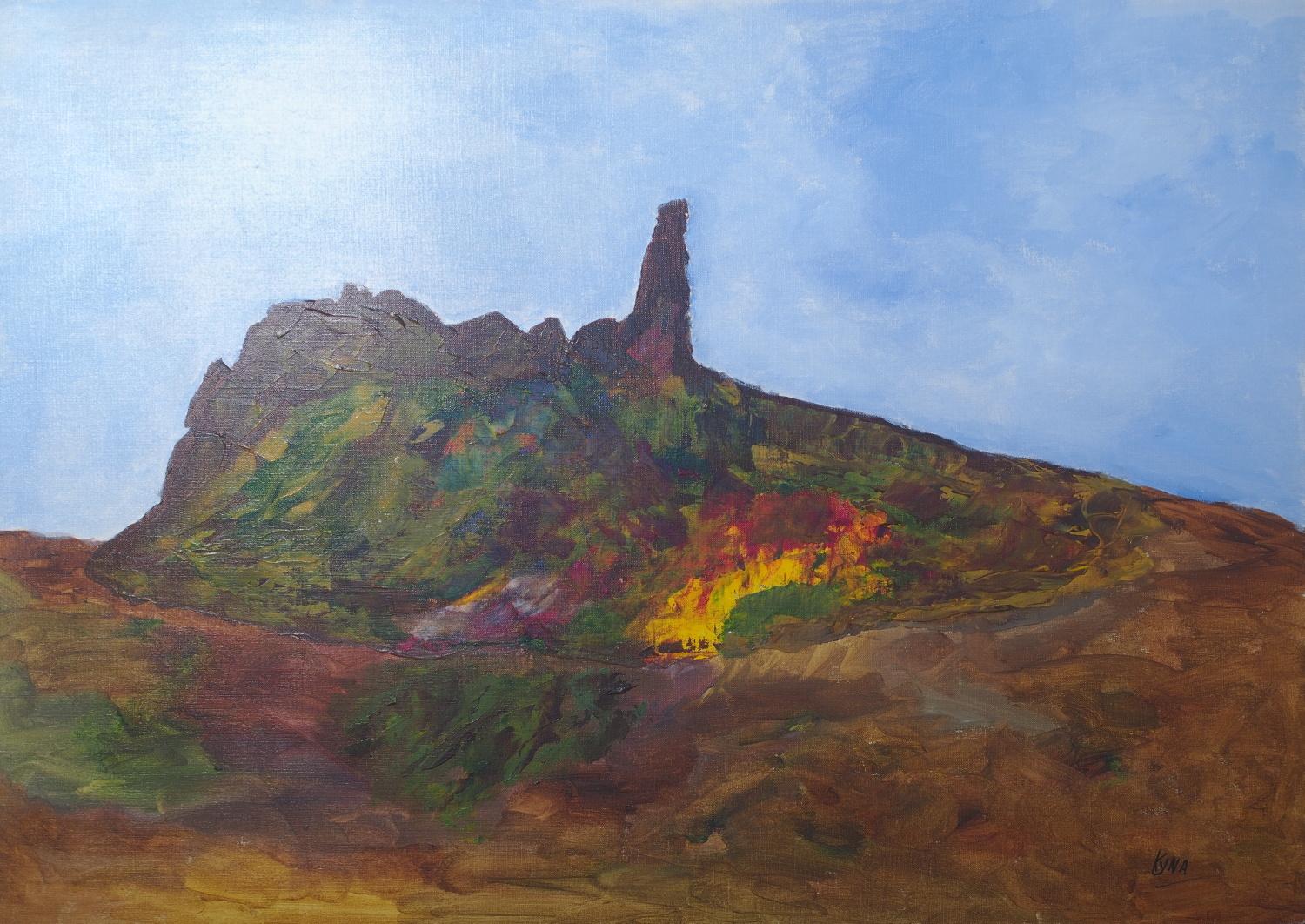 volcanes painting