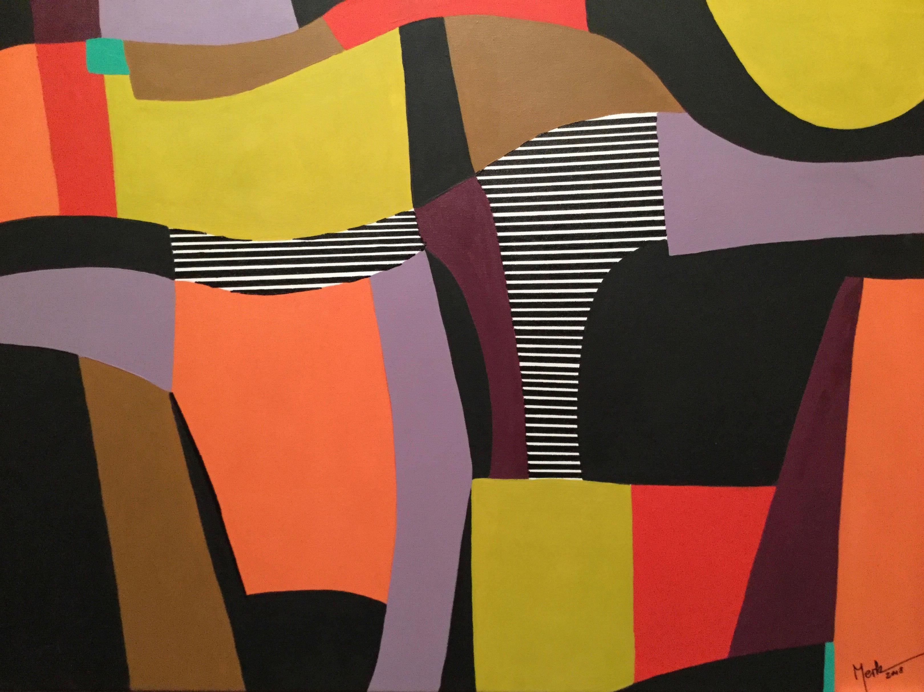 Brigitte Thonhauser-Merk Abstract Painting - Austrian Contemporary Art by  Brigitte Thonhauser Merk - Big Abstraktion