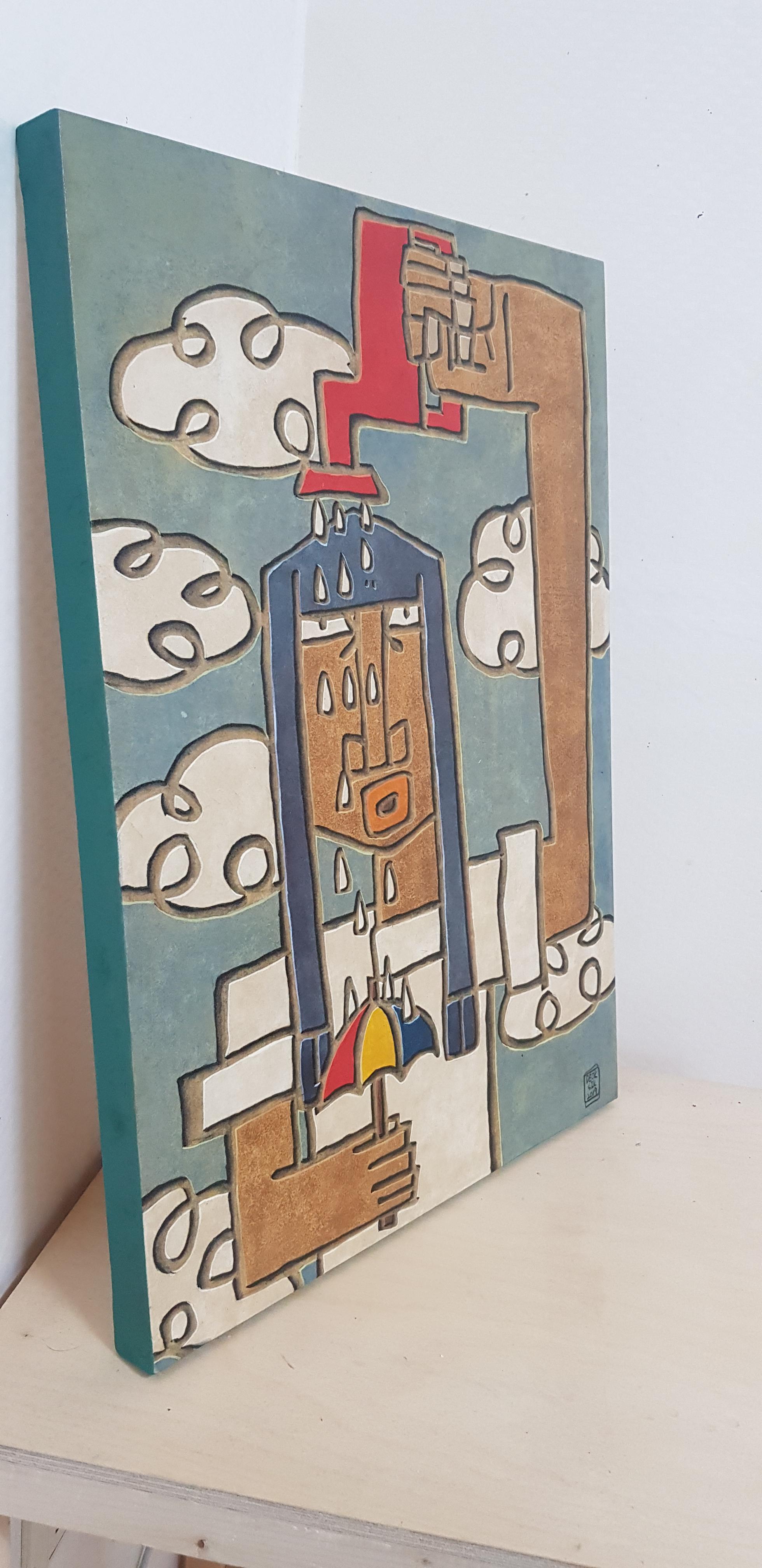 Arte contemporanea coreana di Hyun Deok-Sik - Piove dal cielo in vendita 2