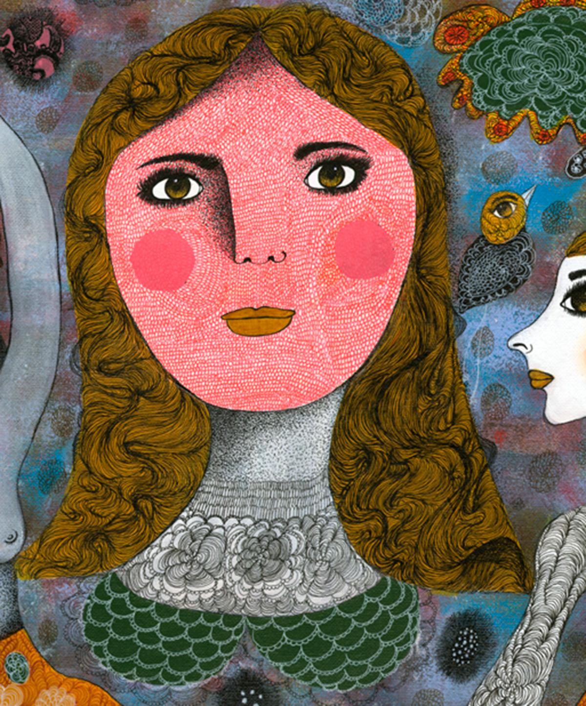 Französische Contemporary Kunst von Claudine Loquen -Mignonne ! Allons Voir Si La Rose... im Angebot 1