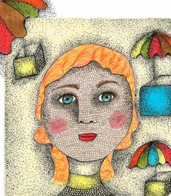 Arte contemporáneo francés de Claudine Loquen - Sophie Blanchard Aéronaute