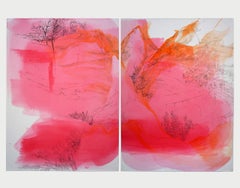 French Contemporary Art by Rada Tzankova - Pink Landscape