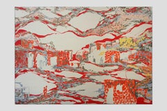 French Contemporary Art by Rada Tzankova - Paysage en Rouge