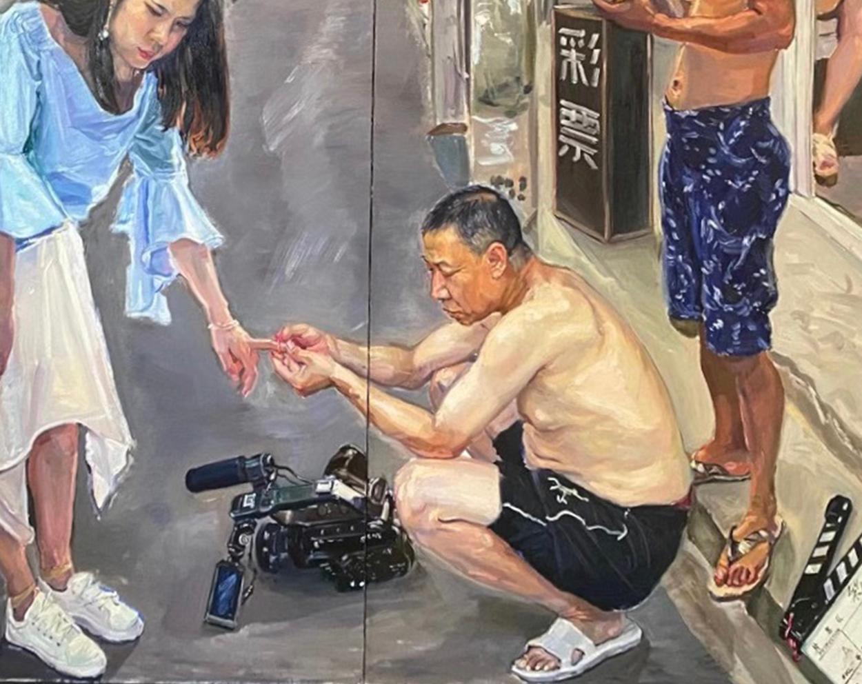 Arte contemporáneo chino de Su Yu - Loto Attraction en venta 1