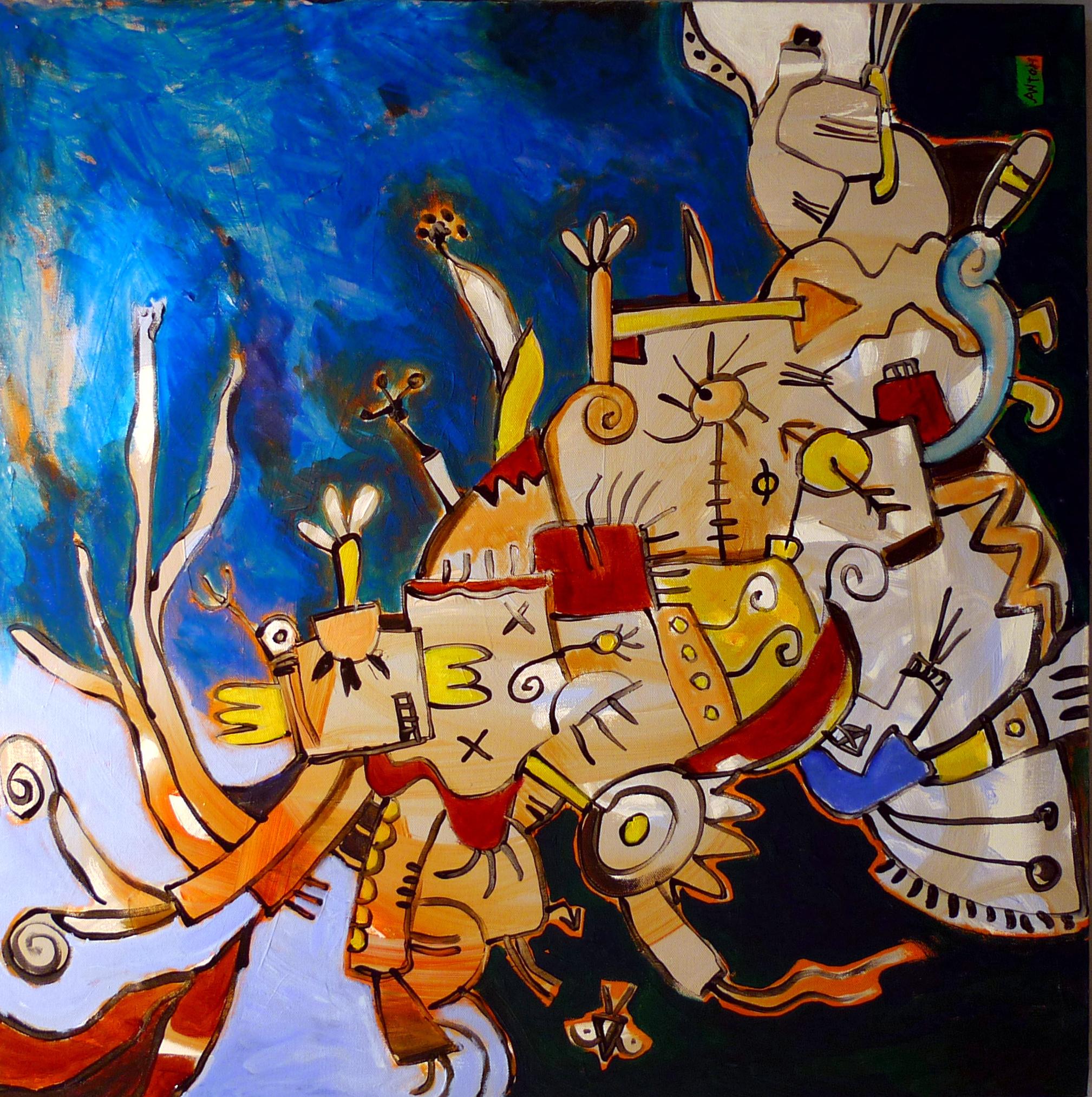 Zeitgenössische italienische Kunst von Antoh Mansueto - Barbarossa