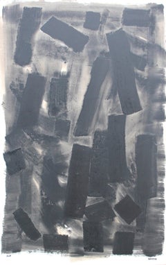 Art abstrait contemporain de Francois Garros - Grande Fragmentation Noire
